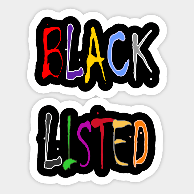 Blacklist 02 Sticker by JulianFJones01